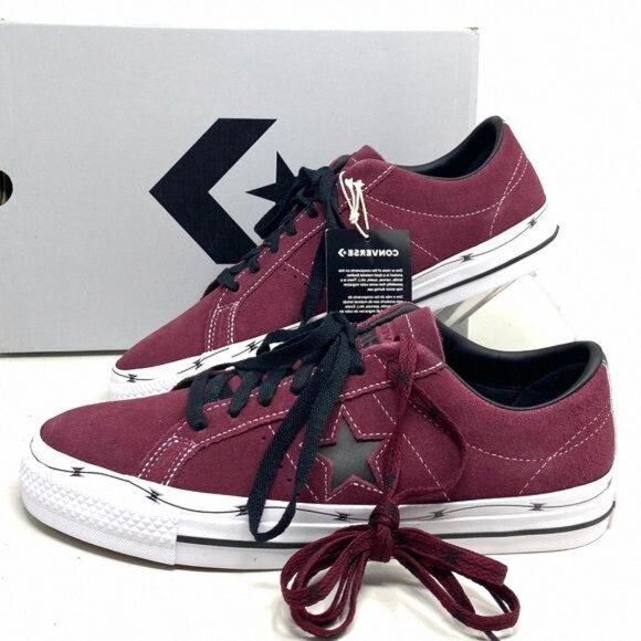 Converse Other - Converse One Star Pro OX Shoes Low Men's Sneakers A05091C Bordeaux Suede Skate